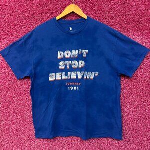 Journey Don’t Stop Believing 1981 Tie Dye Tshirt size Large